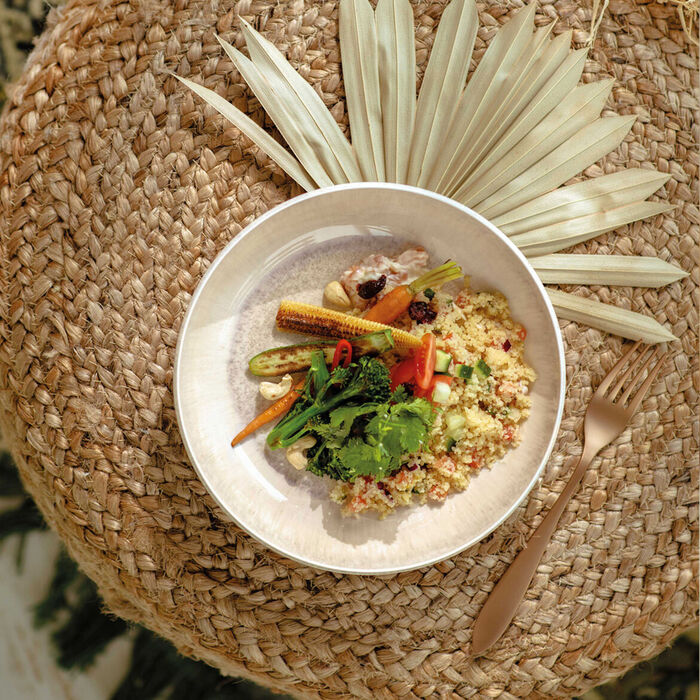 Набір тарілок 4 предмети, бежеві Perlemor Sand Villeroy & Boch