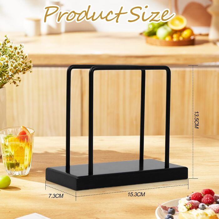 Тримач для серветок в ретро-стилі чорний Gohytal