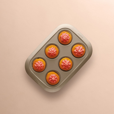 Форма для 6 кексів BergHOFF LEO BALANCE, прямокутна, внутр. розм. 6,5 х 2,5 см