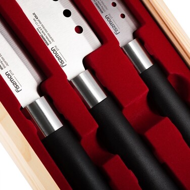 Набір ножів Fissman 3 придметів MINAMINO 420J2 сталь (2710)