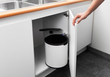 Вбудований сміттєвий бак 15 л білий Built in Bin Brabantia