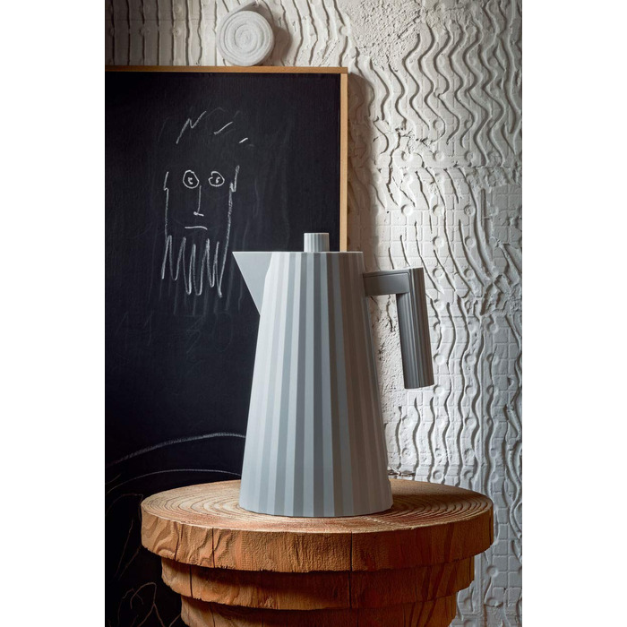 Електричний чайник 1,7 л сірий Plissé Alessi