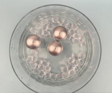 Плаваючі свічки 50 шт. плаваючі свічки Ø 40 мм (рожеве золото) (срібло)