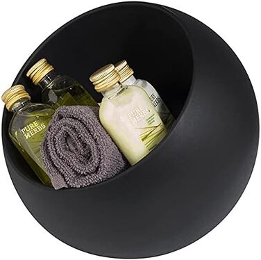 Сервірувальний набір APS Moon - Набір з 2 предметів 1 меламінова миска (Ø 19 см) 1 відкидна кришка з силіконовим ущільнювачем, чорний чорний Ø 19 см