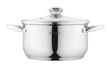 ARDESTO Каструля Gemini Gourmet, скляна кришка, 3.2 л, нержавіюча сталь