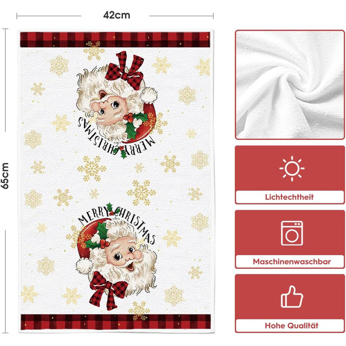 Набір з 2 різдвяних кухонних рушників 42x65 см Artoid Mode