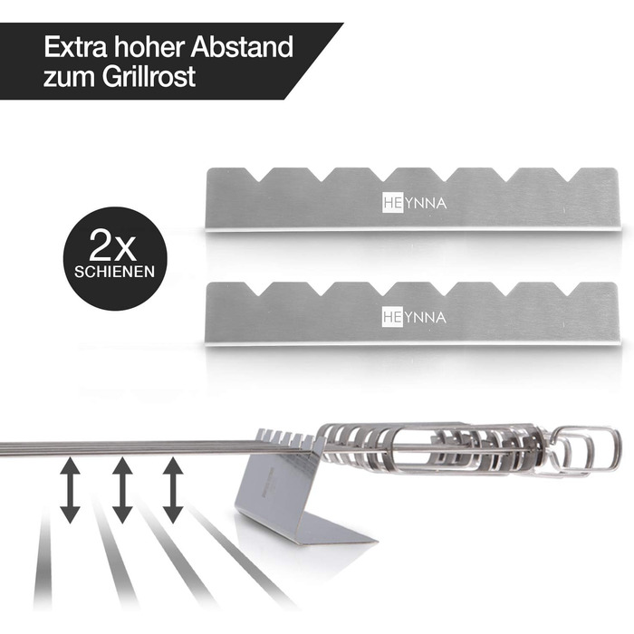 Шампури для барбекю 6 х 45 см. Heynna Premium