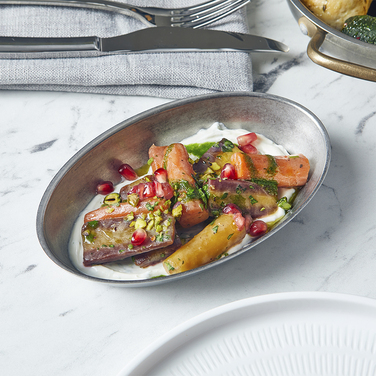 Салатник овальный 17.5*11 см, 300 мл, Vintage Steel, GenWare