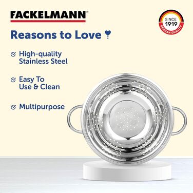 Дуршлак 24 см с ручками Fackelmann