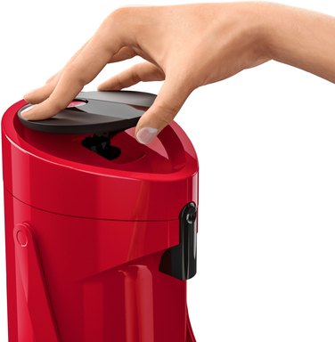 Tefal Thermos Ponza Pump, 1,9 л, пластик, стекло, красный
