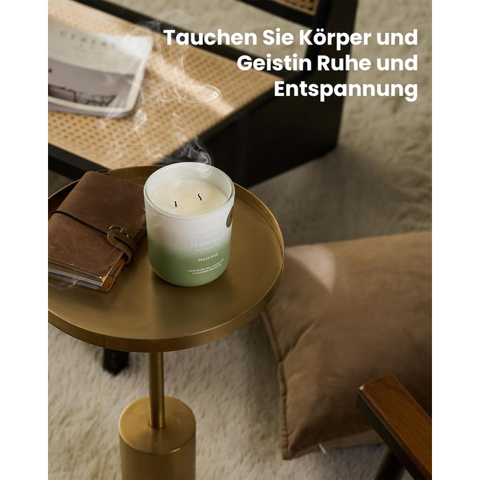 Ароматичні свічки з сосни та кедра в банці 400 г, час горіння 80 годин M&SENSE