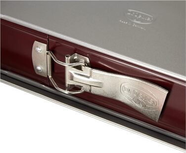 Прямокутна пружинна форма Dr. Oetker 38 x 25 см двоколірна, квадратна форма для торта з двоколірним антипригарним покриттям, високоякісна форма для випічки з відмінною теплопровідністю (колір червоний/сірий), кількість