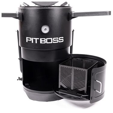 Угольный смокер Pit Boss Champion, бочковая форма, коптильня-гриль, 10806 Код: 011111