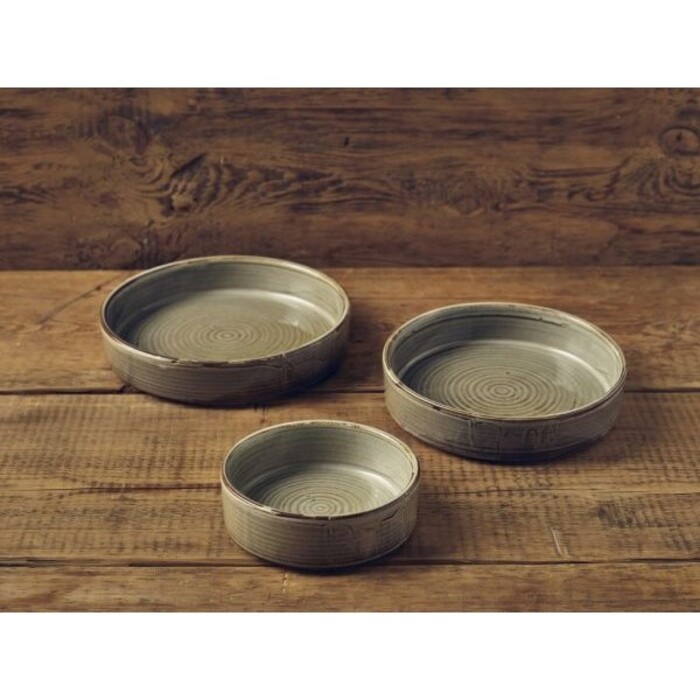 Миска плоская круглая 13 см, 335 мл, Terra Porcelain Grey, GenWare