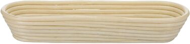 Кошик для вистоювання Westmark, для тіста для хліба вагою 1500-2000 г, овальний, довжина приблизно 40 см, ротангова тростина, світло-бежевий, 32022270 довжина одинарного 39,5 см
