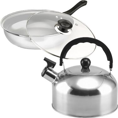 Набір кухонного посуду з нержавіючої сталі, 12 предметів Retoo