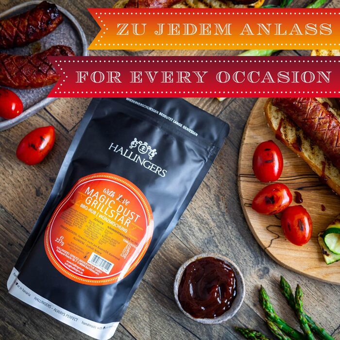 Подарунковий набір спецій ручної роботи, 24 спеції з усього світу (набір) - Літній подарунок та ідеальний подарунок для барбекю Новий дім, вітання, дружба, одужання, Deluxe Selection 24, 24 спеції (73511) (Magic Dust Grills., спеції (71611)), 24 -