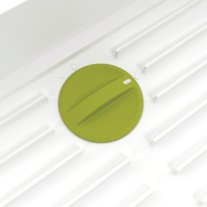 Регульована сушарка для посуду біло-зелена Extend Joseph Joseph