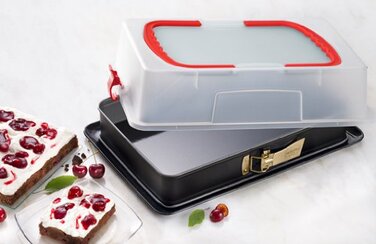 Форма для випічки розємна з кришкою 29 x 42 x 7 см Back - Idee Kreativ Dr. Oetker