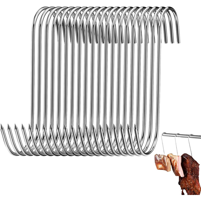 Набор крючков для коптильни из нержавеющей стали 20 шт 15 см SOGHO