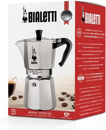 Кавоварка гейзерна 810 мл на 18 чашок Moka Express Bialetti
