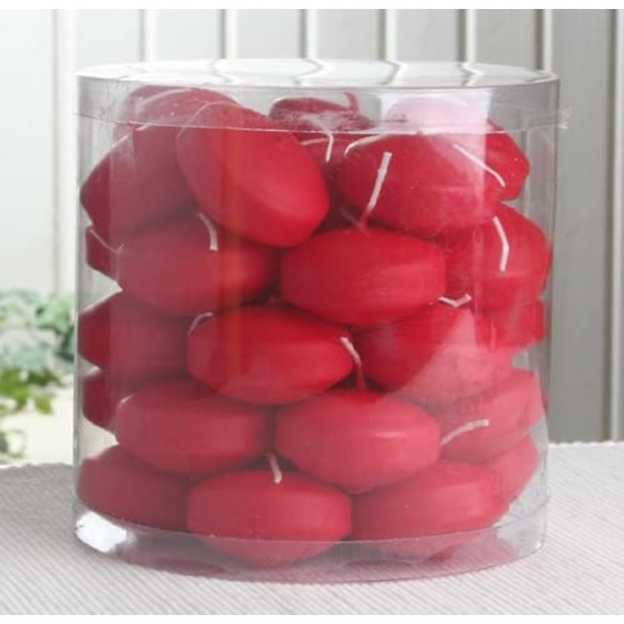 Свічки з тривалим часом горіння, рубіново-червоного кольору CandleCorner