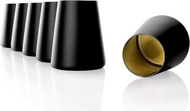 Набір склянок 380 мл, 6 предметів, чорний/золотистий Power Stölzle Lausitz