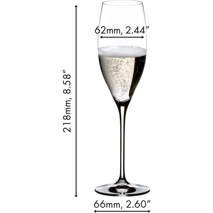 Келих для шампанського 0,23 л, набір 2 предмети, Cuvée Prestige Vinum Riedel