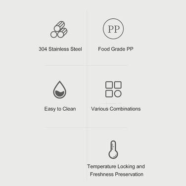Термоконтейнер Tissting з ручкою, контейнер для гарячого обіду на 420 мл, коробка для обіду Bento, двошаровий портативний термоконтейнер круглої форми з нержавіючої сталі 304 (доступна для мікрохвильової печі білий)