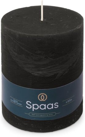Свічка, чорна Spaas Rustical Pillar,