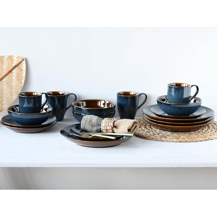 Набор посуды на 4 персоны, 16 предметов, Mallorca Creatable