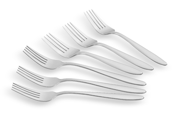 ARDESTO Black Mars Ether Набор вилок для стола, 6 столовых приборов, нержавеющая сталь