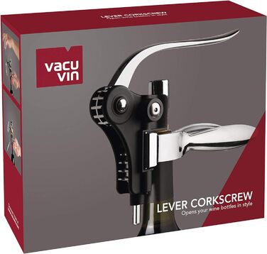 Важельний штопор чорний, Vacu Vin