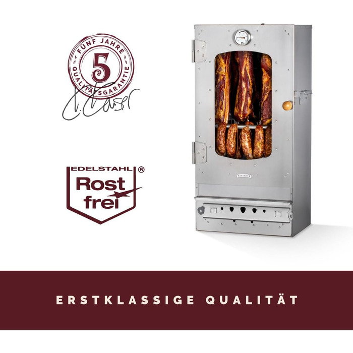 Коптильна шафа на 10 кг на дровах Kaiser Company