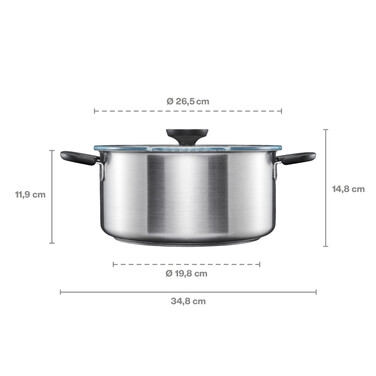 Каструля з кришкою Fiskars Functional Form 5 л (1072317)