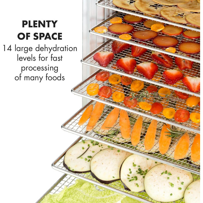 Дегідратор на 14 полиць, 1000 Вт Fruit Jerky 14 Klarstein
