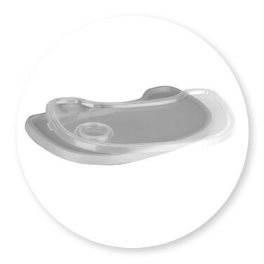 Дитячий стільчик для годування з 4 колесами та функцією гальма від 6 місяців чорний Momi