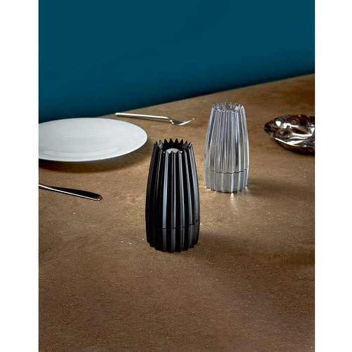 Млин для перцю / солі 7,5 х 14,2 см чорна Grind Alessi
