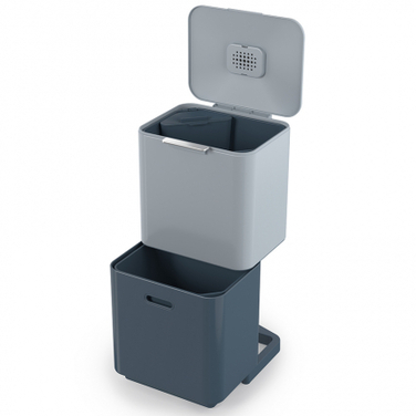 Контейнер для сміття з двома баками 60 л Totem Max Sky Joseph Joseph
