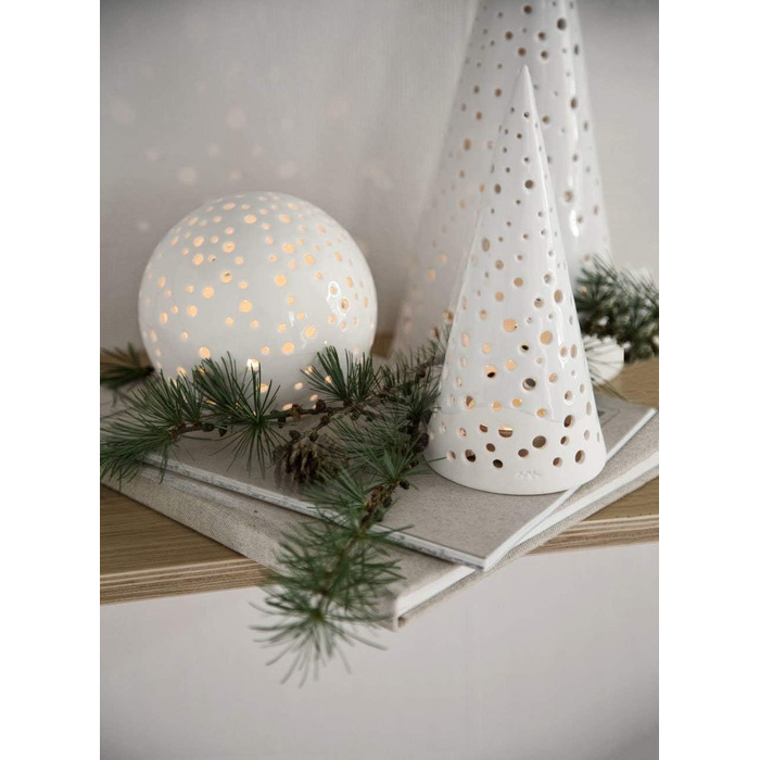 Свічник для чайної свічки конусний 19 см білий Nobili Kähler