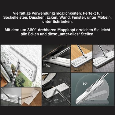 Швабра та відро з 3 миючимися мікрофібровими накладками JOYMOOP