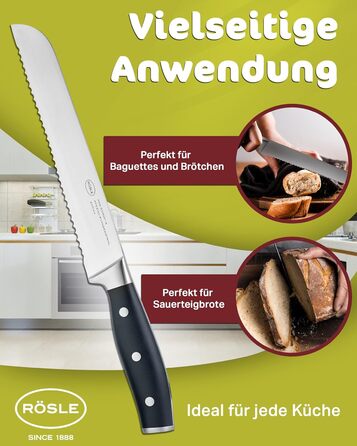 Нож для хлеба 20 см Tradition Rosle