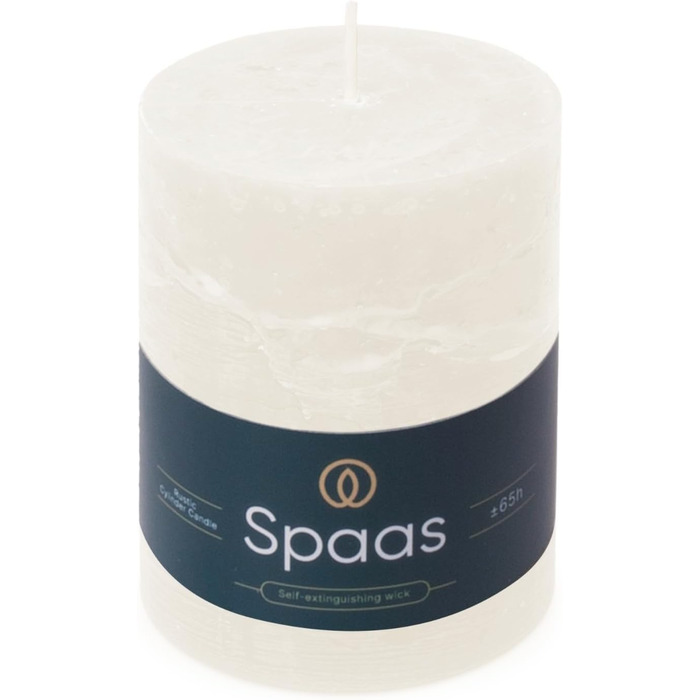 Свічка Spaas Rustic Pillar 80/110 мм 65 шт. - (Біла)