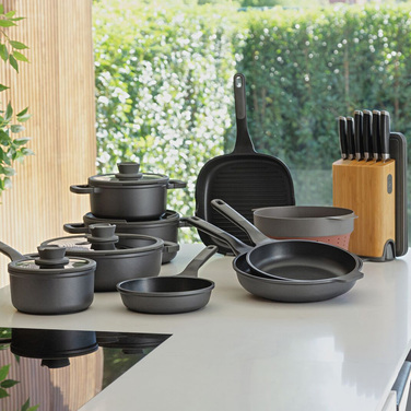 Набор сковород с антипригарным покрытием BergHOFF LEO STONE+, диам. 24/28 см, 2 пр.