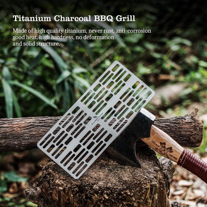 Титановая угольная пластина для барбекю Boundless Voyage