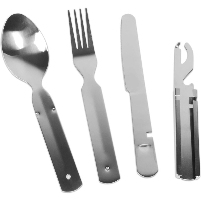 Похідний набір посуду для військових, 5 предметів, зелений Normani