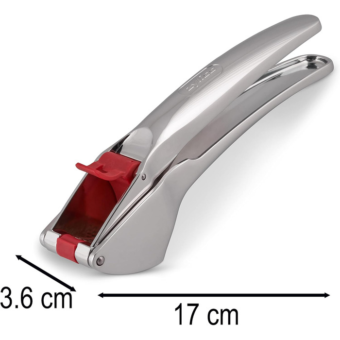 Практичний прес для великих зубчиків часнику, також з лушпинням. Включає інструмент для чищення (прес для часнику Easy Press, одинарний), 12150 Susi 3