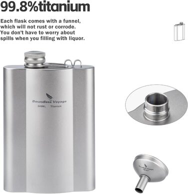 Ультралегка маленька колба для лікеру 240 мл. iBasingo