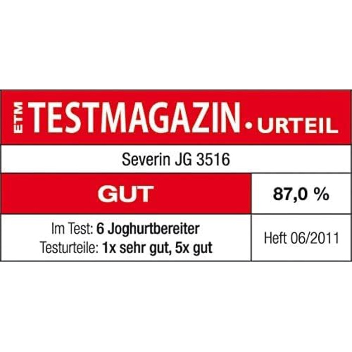 Йогуртниця для йогурту, містить 7 баночок Severin