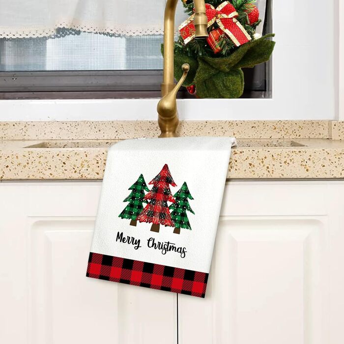 Набір з 2 різдвяних кухонних рушників 45 x 65 см, набір R Ohok